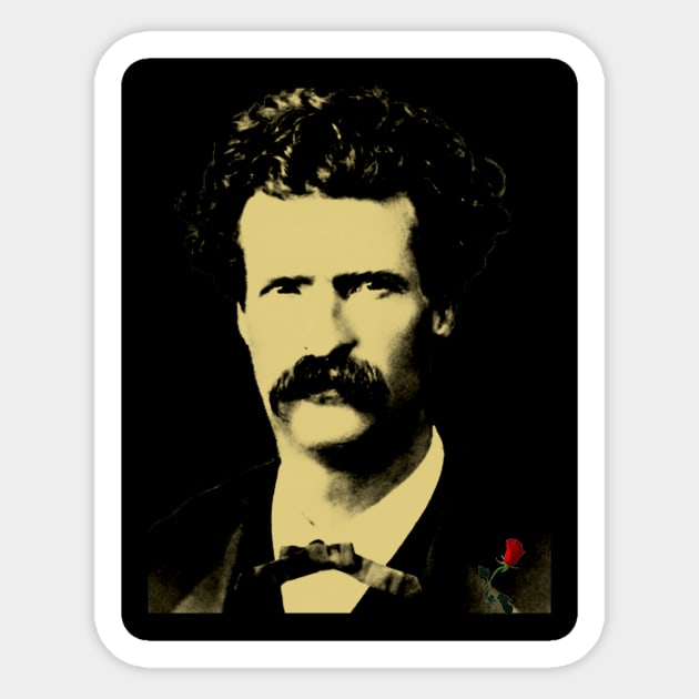 Marc Twain Sticker by mindprintz